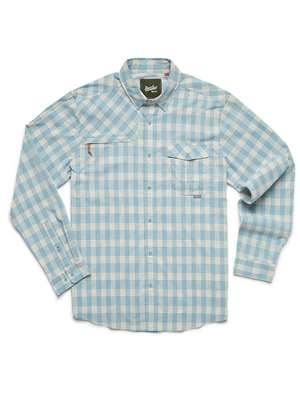 Howler Brothers Matagorda Shirt in Landon Plaid: Summer Sky mad river outfitters men's shirts and tops