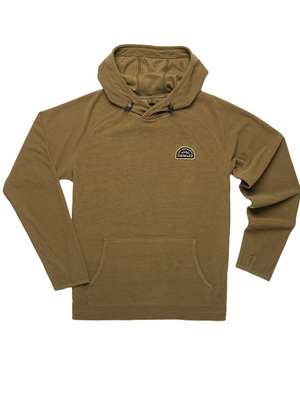 Howler Brothers Palo Duro Fleece Hoodie in Fatigue mad river outfitters men's shirts and tops