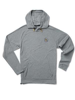 Howler Brothers Palo Duro Fleece Hoodie in Deep Grey Heather. Howler Brothers Apparel at Mad River Outfitters