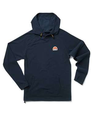 Howler Brothers Palo Duro Fleece Hoodie in Naval Blue. mad river outfitters men's shirts and tops
