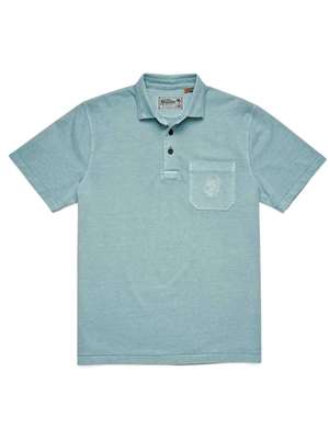 Holwer Brothers Pilgrimage Polo in Riviera Blue mad river outfitters men's shirts and tops