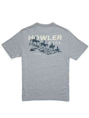 Howler Brothers Posse Return Pocket T-Shirt- Gray Heather Fly Fishing T-Shirts at Mad River Outfitters!
