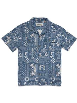 Howler Brothers Shores Club Shirt in Palmetto Prophecy: Storm Blue