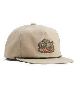 Howler Brothers Something Fishy Snapback in Khaki Men's Accessories/Hats/Gloves