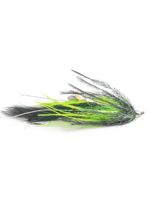 Jerry's Dirty Hoh- black/chartreuse michigan steelhead and salmon flies