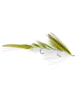 Alex Lafkas' Modern Deceiver Fly- olive/white