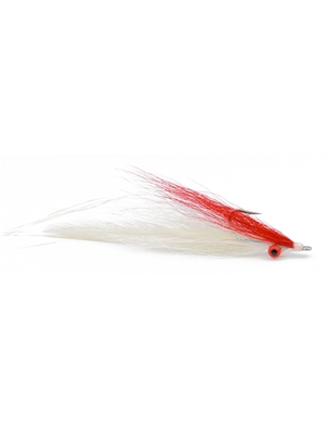 half-n-half streamer fly red white flies for saltwater, pike and stripers