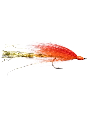 lefty's shark and cuda fly red orange flies for saltwater, pike and stripers
