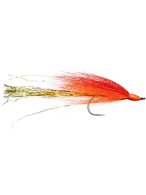 lefty's shark and cuda fly red orange Pike Flies