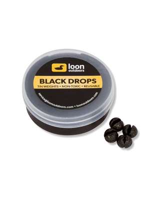 Loon Black Drops Split-Shot Refill Packs Fly Fishing Split Shot at Mad River Outfitters