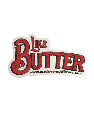 Limited Edition Like Butter Vinyl Stickers New Fly Fishing Gear at Mad River Outfitters