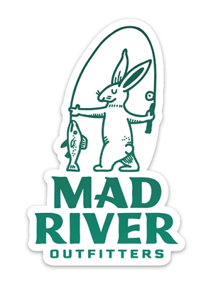 MRO Rabbit Vinyl Sticker at Mad River Outfitters! Fly Fishing Stickers