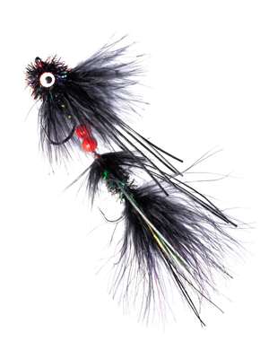 Maddin's OG Circus Peanut - Black Largemouth Bass Flies - Subsurface