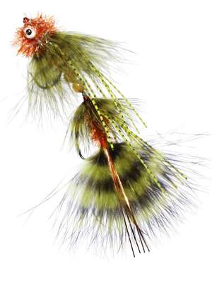 Maddin's OG Circus Peanut - Rootbeer Largemouth Bass Flies - Subsurface