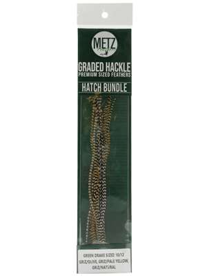 Metz Hackle Hatch Bundle - Green Drake at Mad River Outfitters Hackle and Dry Flies