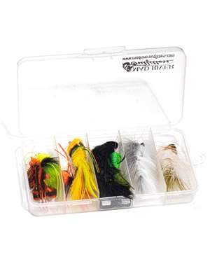 MRO Bass Assortment Fly Box Smallmouth Bass Flies- Surface