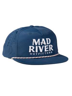 Mad River Outfitters Performance Pinch Front Gramps Hat- navy Mad River Outfitters Logo Hats
