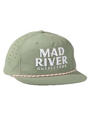 Mad River Outfitters Performance Pinch Front Gramps Hat- olive Mad River Outfitters Logo Hats