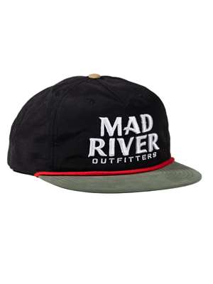 Mad River Outfitters Premier Pinch Front Nylon Hat- black/loden