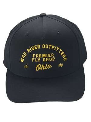 The Mad River Outfitters Pinch Front Hat features the new for 2026 "MRO Premier" Logo. Mad River Outfitters Logo Hats