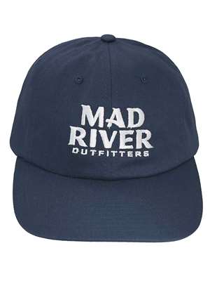 Mad River Outfitters Stacked Dad Hat- navy Mad River Outfitters Logo Hats