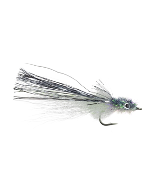 Mini Murdich Minnow Fly- Gray/White