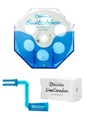 Omnispool Switchbox Kit Blue fly line cleaners and accessories