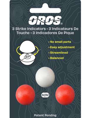 Oros Strike Indicators- Red and White Fly Fishing Stocking Stuffers at Mad River Outfitters