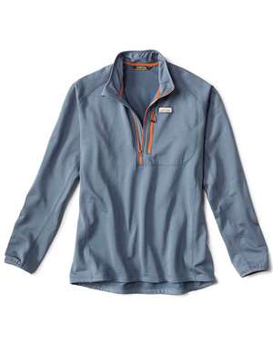 Orvis Horseshoe Hills Quarter Zip Fleece Pullover- bluestone Men's Fly Fishing Shirts at Mad River Outfitters