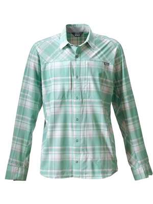 Orvis Pro Stretch Long Sleeve Shirt- marine plaid Fly Fishing Shirts