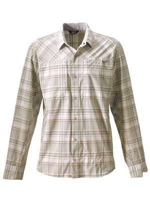 Orvis Pro Stretch Long Sleeve Shirt- mist plaid Orvis Men's Clothing