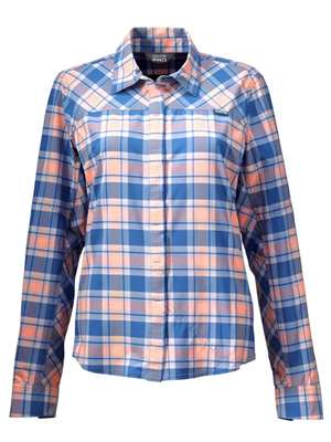 Orvis Women's Pro Stretch Long Sleeve Shirt- twilight plaid Mad River Outfitters Women's Sun and Bug Gear