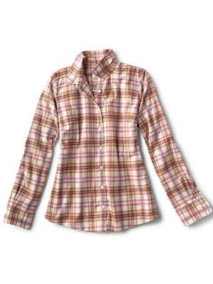 Orvis Women's Tech Flannel Shirt- vicuna/snow mad river outfitters Women's Shirts/Tops