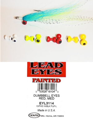 Lead Dumbell Eyes-Painted Beads, Cones  and  Eyes