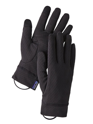 Patagonia Capilene Midweight Liner Gloves in Black. Men's Accessories/Hats/Gloves