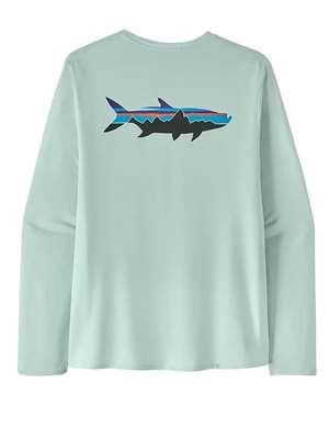 Patagonia Men's Long-Sleeved Capilene Cool Daily Graphic Shirt in Wispy Green X-Dye Patagonia Men's Apparel