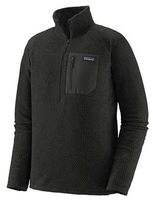 Patagonia Men's R1 Air Zip-Neck in Black Patagonia Fly Fishing Products