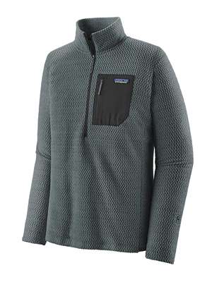 Patagonia Men's R1 Air Zip-Neck in Nouveau Green Men's Fly Fishing and Outdoor related Outerwear at Mad River Outfitters