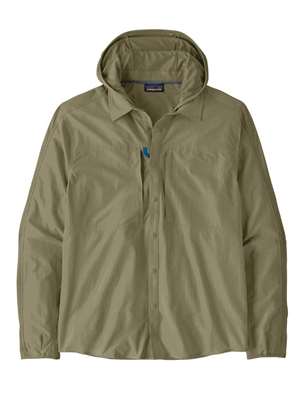 Patagonia Men's River Rambler Hybrid Sun Hoody in River Rock Green mad river outfitters Men's Sun and Bug Gear