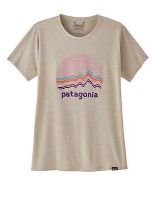 Patagonia Women's Capilene Cool Daily Graphic Shirt in Pumice X-Dye Women's Fly Fishing Shirts at Mad River Outfitters