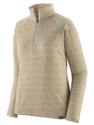 Patagonia Women's Capilene Midweight Zip-Neck Pullover in Dyno White Women's Fly Fishing Shirts at Mad River Outfitters
