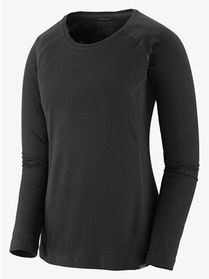 Patagonia Women's Capilene Midweight Crew in Black. Women's Fly Fishing Shirts at Mad River Outfitters