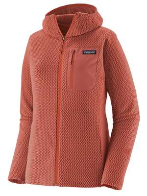 Patagonia Women's R1 Air Full-Zip Hoody in Potters Red Stay Warm This Winter