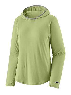 Patagonia Women's Tropic Comfort Natural Hoody in Friend Green. Women's Fly Fishing Shirts at Mad River Outfitters