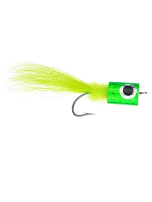 Pop's Banger- chartreuse flies for peacock bass