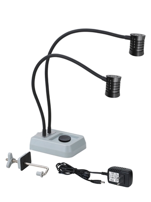 Alert Stamping Dual LED Head Pro Lite Fly Tying Lamp Wapsi Inc