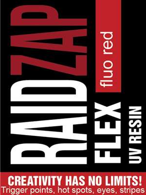 Raidzap Flex UV Resin - Fl. Red New Fly Tying Materials at Mad River Outfitters