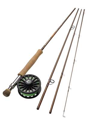 El Jefe Fly Fishing Combo Package | 904-5 | 9' Four Section 5 Weight Fly  Rod And Reel Outfit