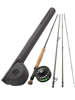 El Jefe Fly Fishing Combo Package | 804-3 | 8' Four Section 3 Weight Fly  Rod And Reel Outfit