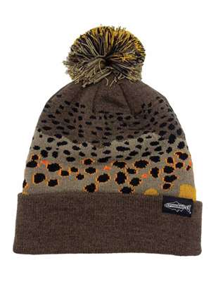 Rep Your Water Brown Trout Skin Knit Hat at Mad River Outfitters New Hats at Mad River Outfitters